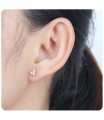 Gold Plated CZ Stones Stud Earring STS-2965-GP